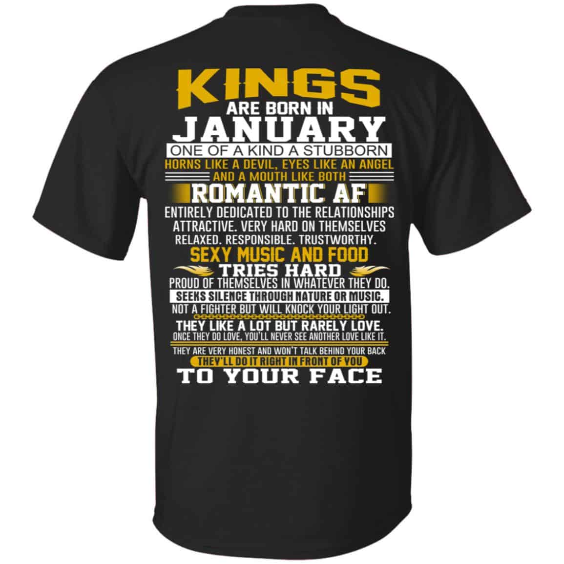 Kings Are Born In January One Of A Kind A Stubborn s, , Tank Unisex