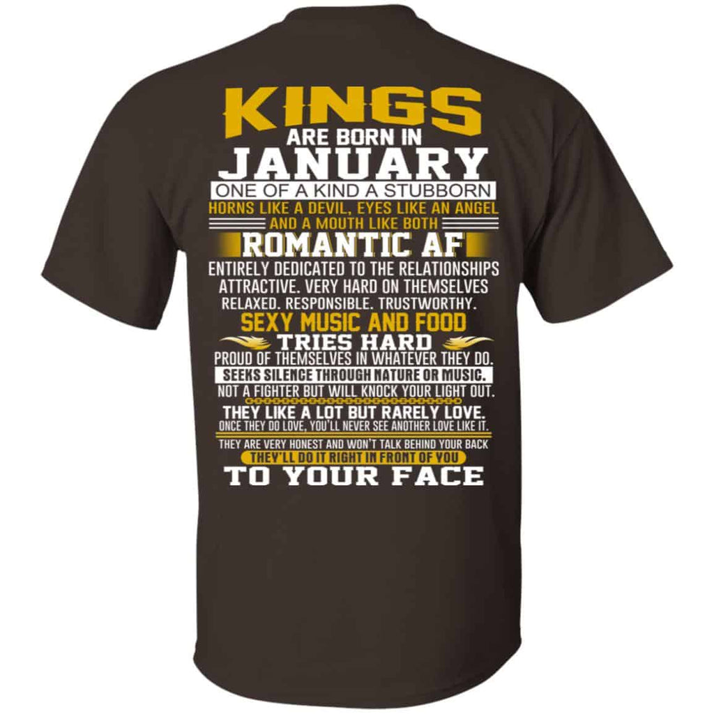 Kings Are Born In January One Of A Kind A Stubborn s, , Tank Unisex