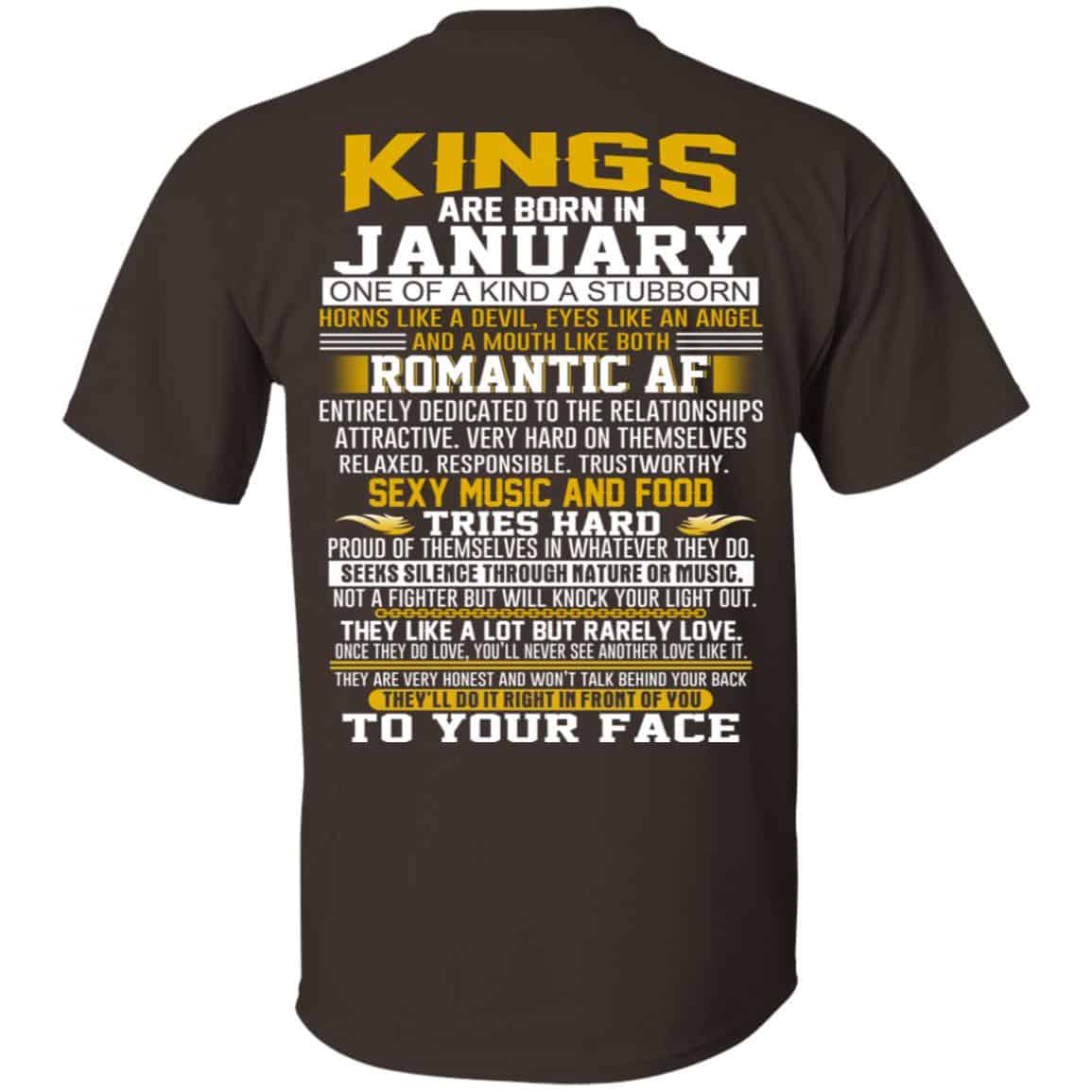 Kings Are Born In January One Of A Kind A Stubborn s, , Tank Unisex