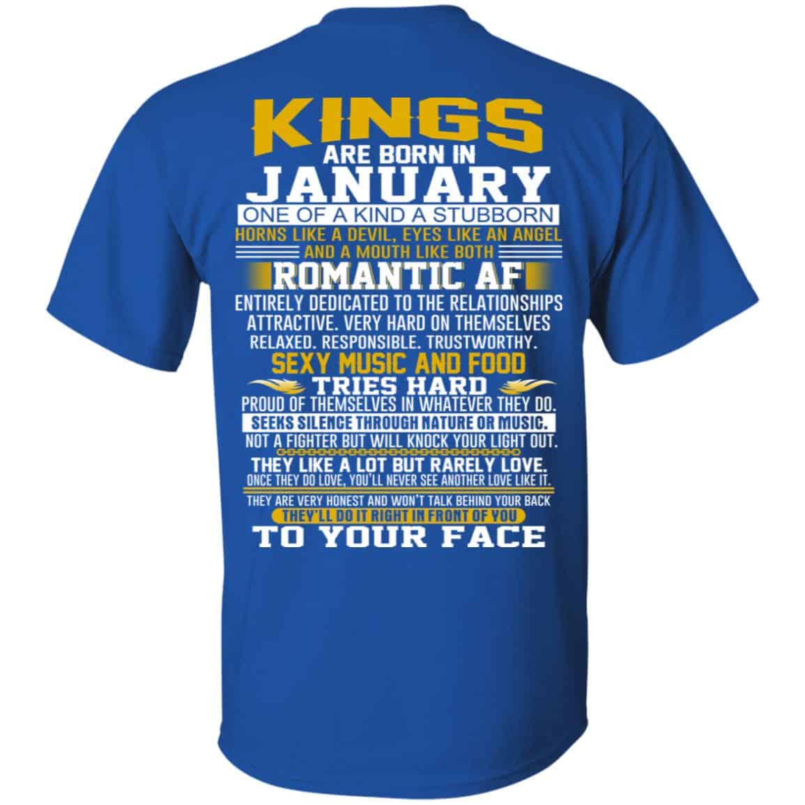 Kings Are Born In January One Of A Kind A Stubborn s, , Tank Unisex