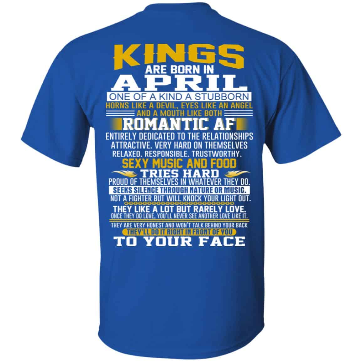 Kings Are Born In April One Of A Kind A Stubborn s, , Tank Unisex
