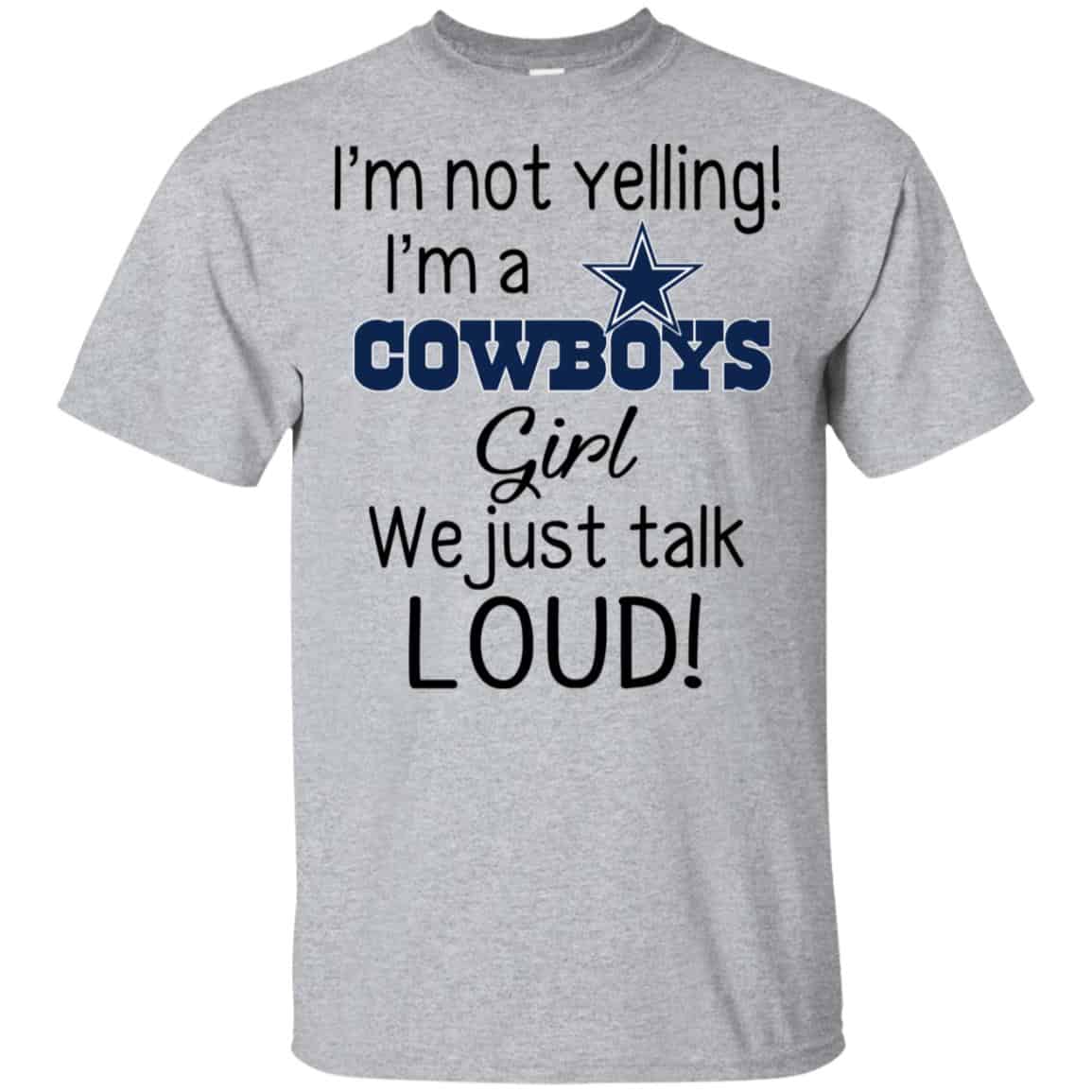 I’m Not Yelling I’m A Dallas Cowboys Girl We Just Talk Loud s, , Tank Unisex