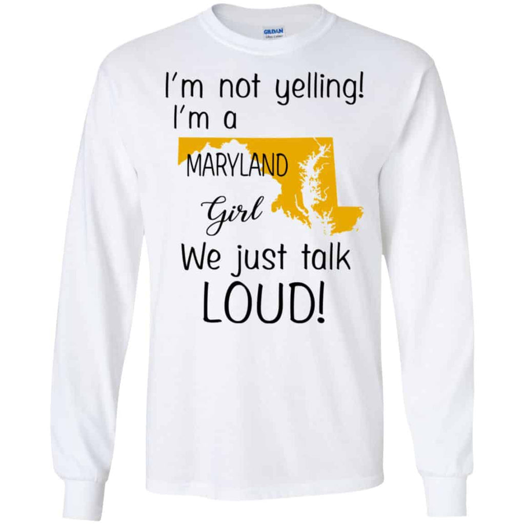 I’m Not Yelling I’m A Maryland Girl We Just Talk Loud s, , Tank Unisex