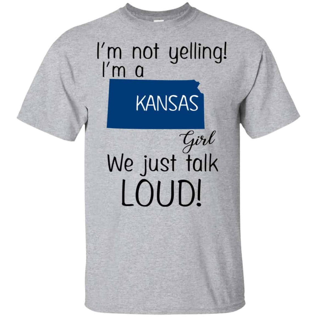 I’m Not Yelling I’m A Kansas Girl We Just Talk Loud s, , Tank Unisex