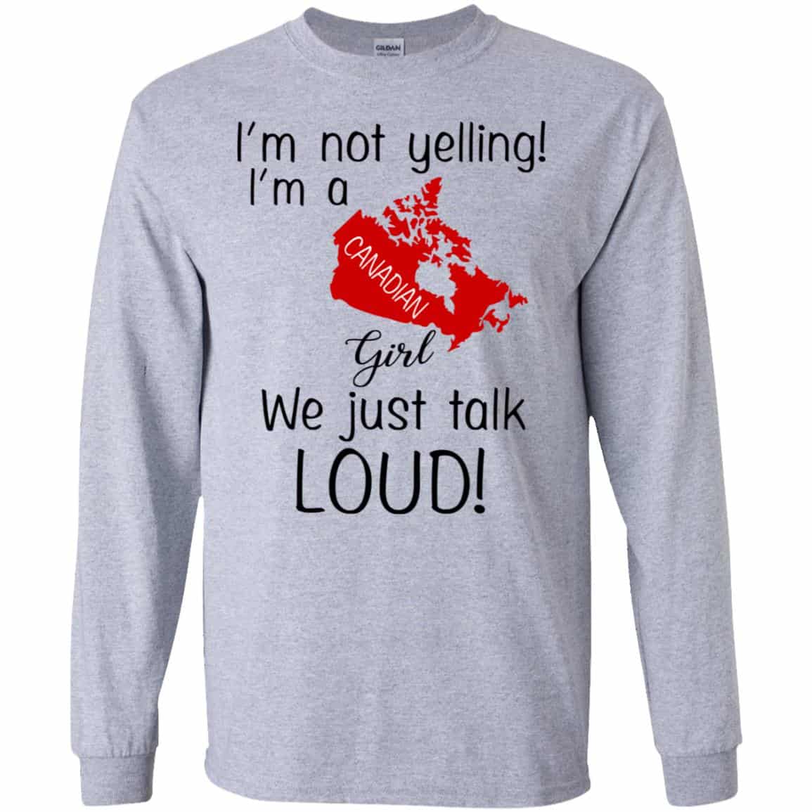 I’m Not Yelling I’m A Canadian Girl We Just Talk Loud s, , Tank Unisex
