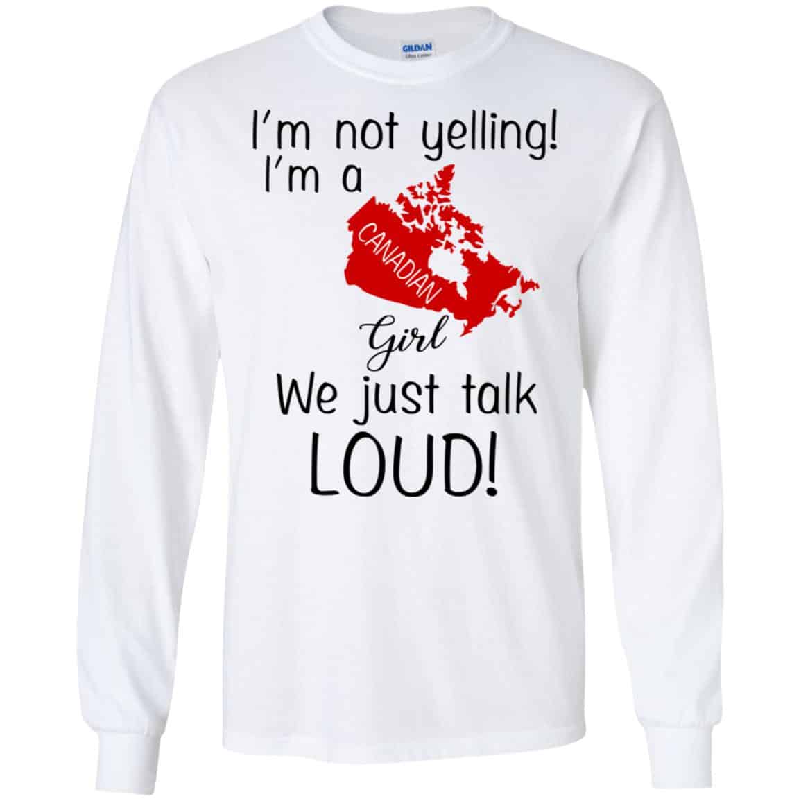 I’m Not Yelling I’m A Canadian Girl We Just Talk Loud s, , Tank Unisex