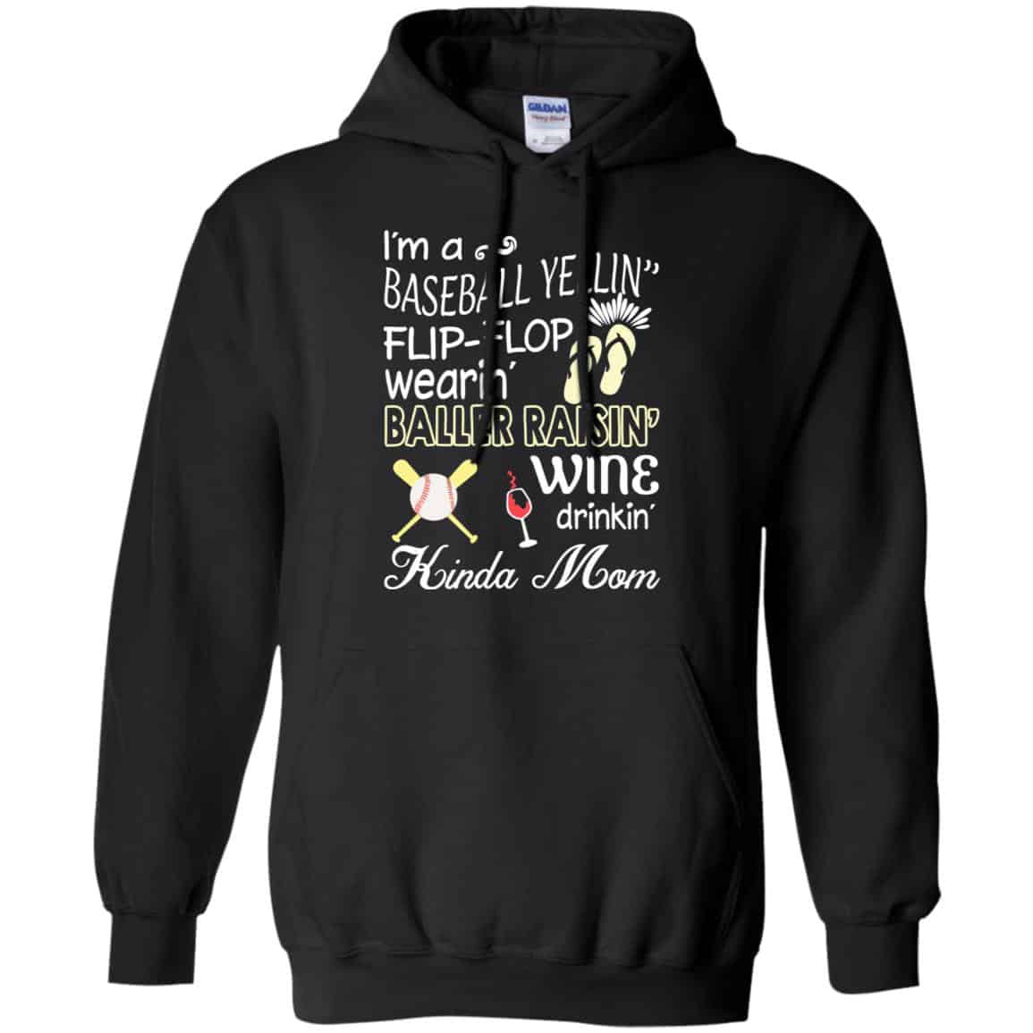 I’m A Baseball Yelling Flip-flop Wearing Baller Raising Wine Drinking Kinda Mom s, , Tank