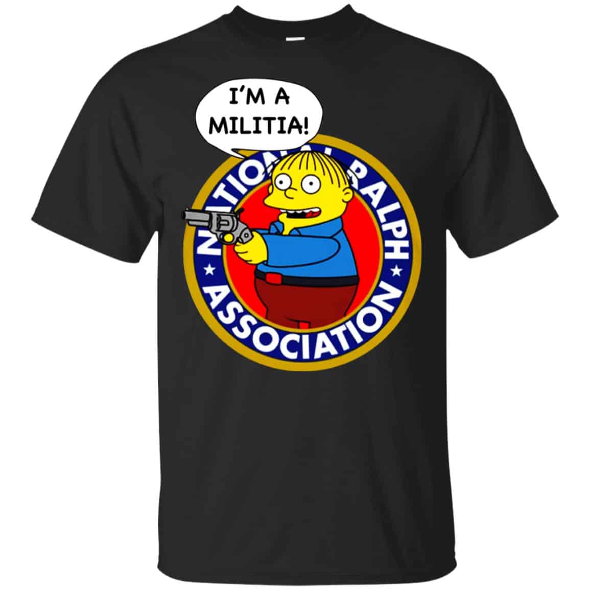Ralph Wiggum I’m A Militia s, , Tank Unisex