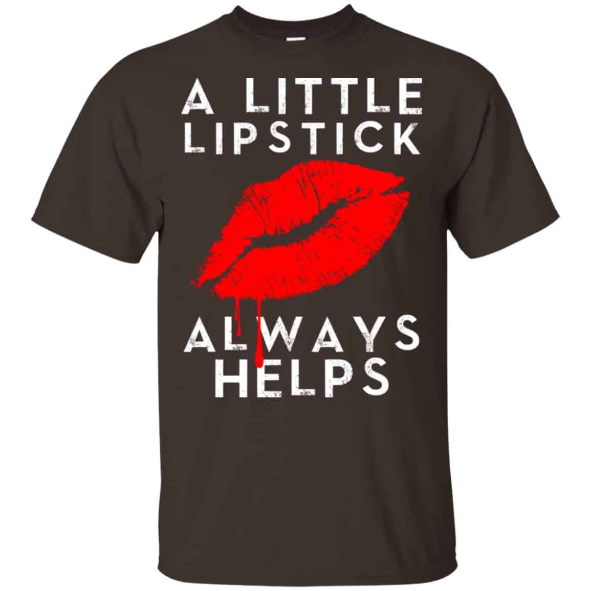 A Little Lipstick Always Helps Shirt, , Tank Unisex