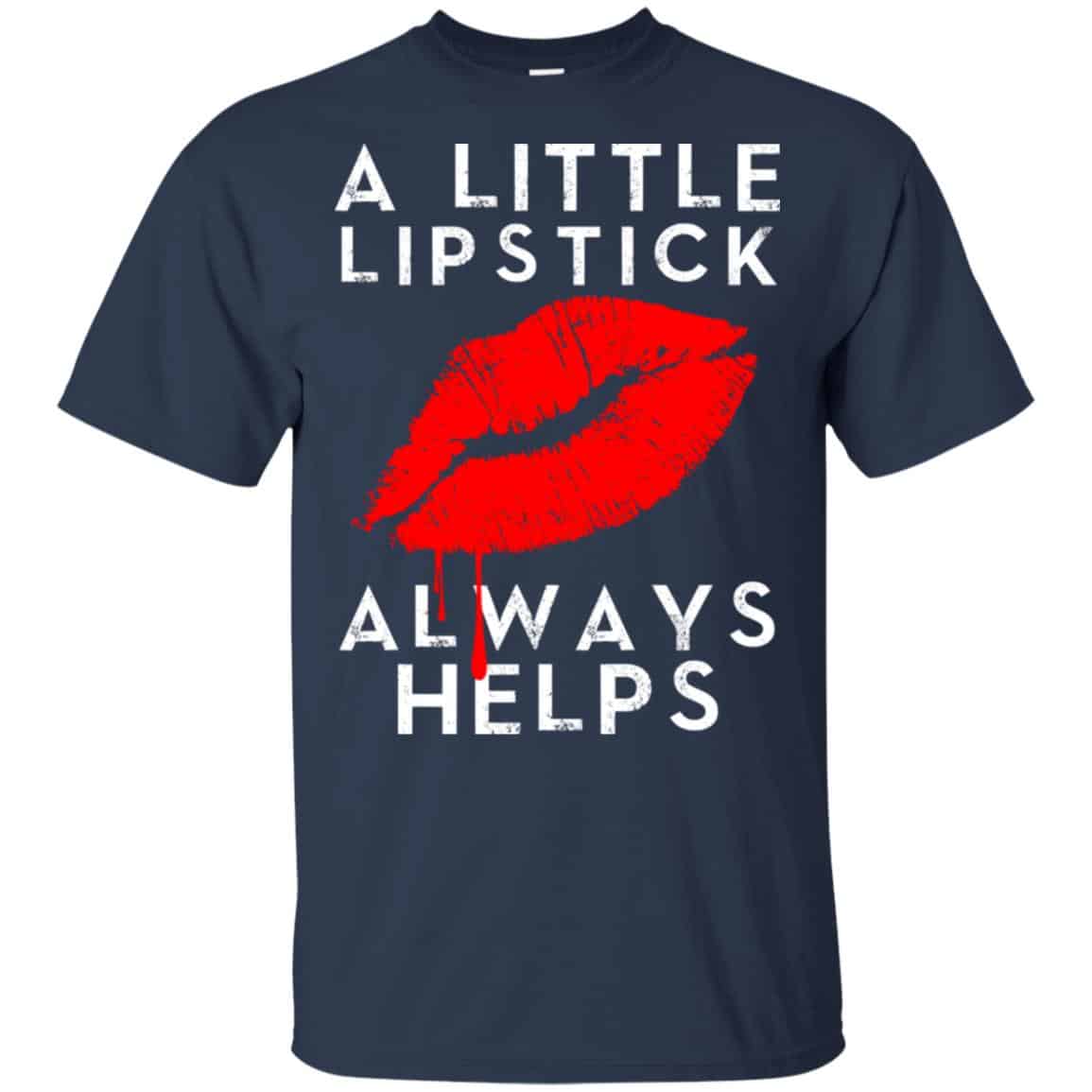 A Little Lipstick Always Helps Shirt, , Tank Unisex
