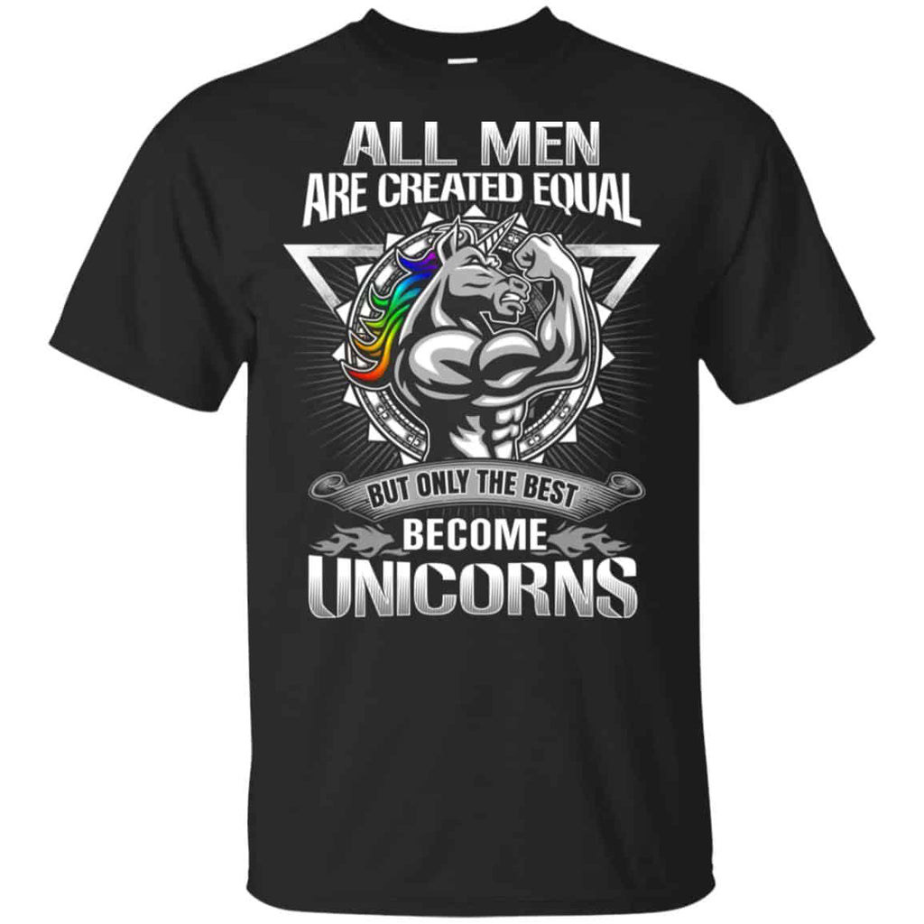 All Men Created Equal But Only The Best Become Unicorns s, , Tank Unisex
