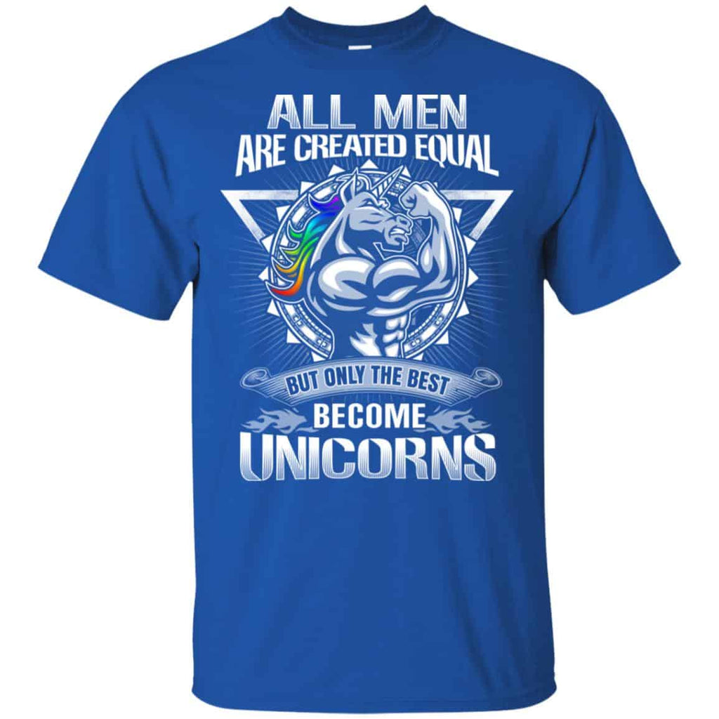 All Men Created Equal But Only The Best Become Unicorns s, , Tank Unisex