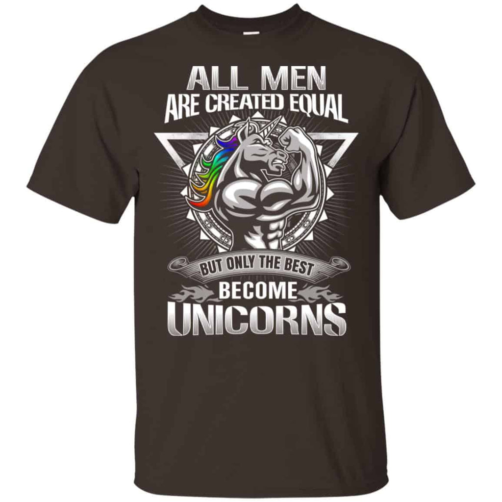 All Men Created Equal But Only The Best Become Unicorns s, , Tank Unisex
