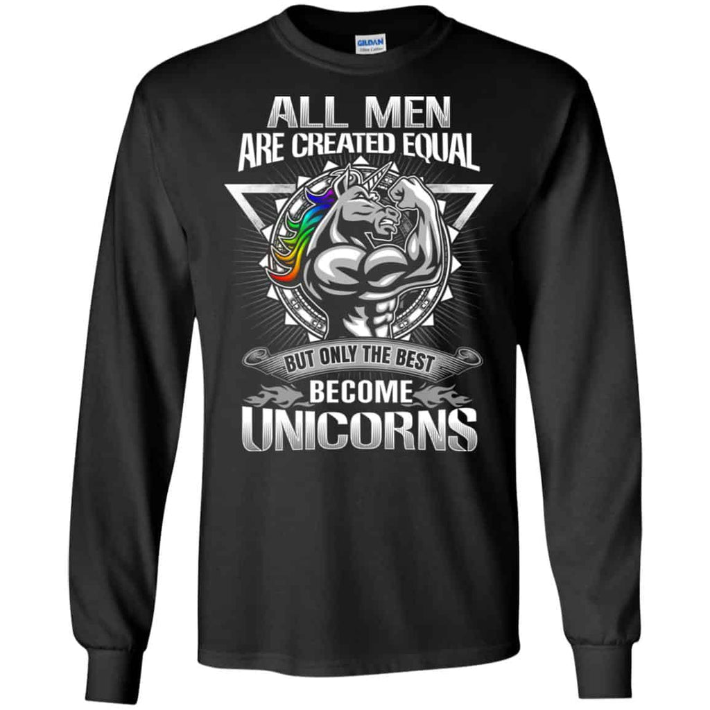 All Men Created Equal But Only The Best Become Unicorns s, , Tank Unisex