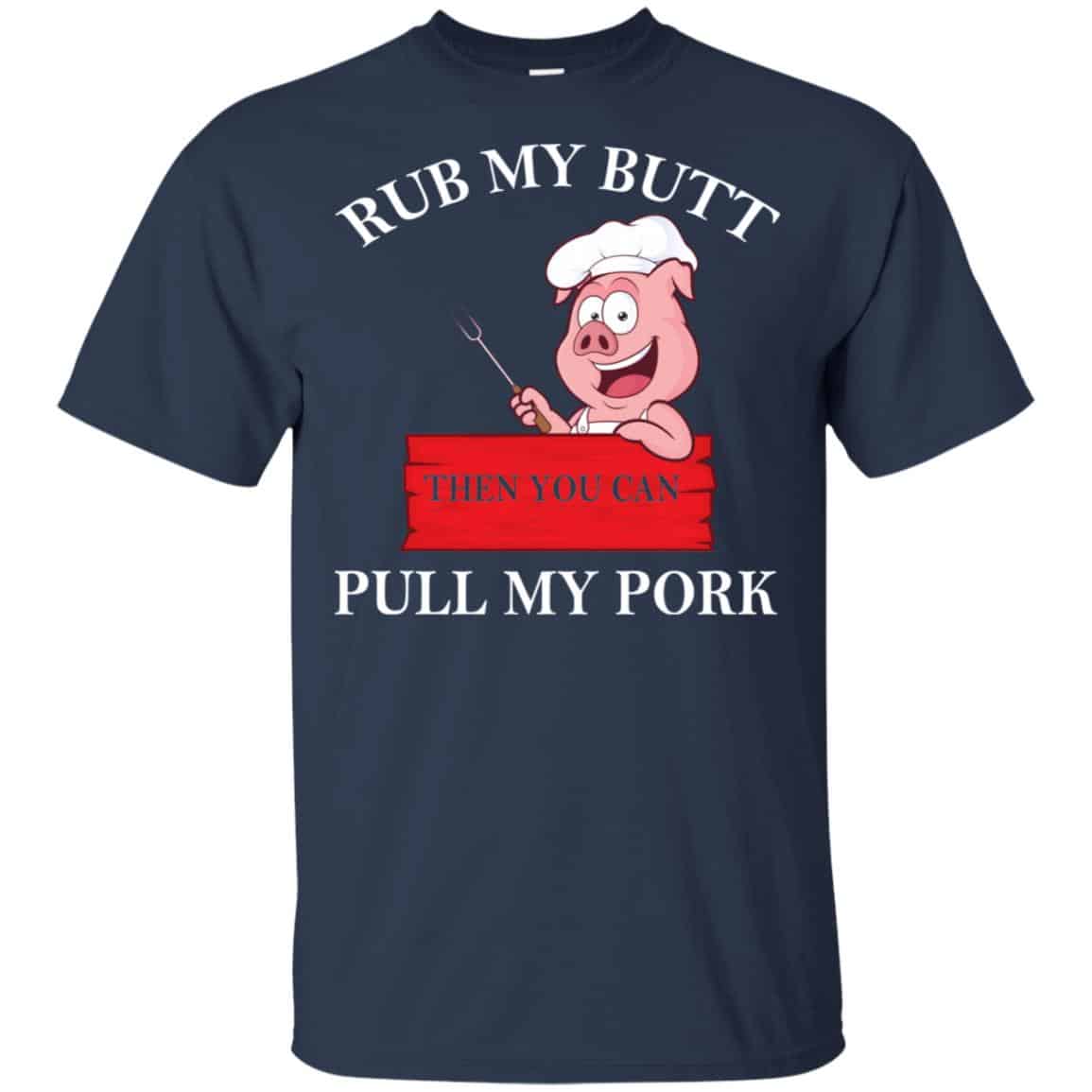 Rub My Butt Then You Can Pull My Pork Funny BBQ s, , Tank Unisex