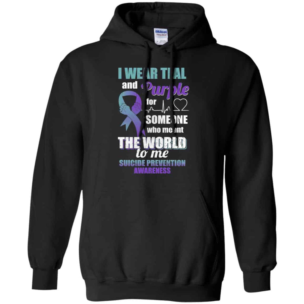 I Wear Teal And Purple For Someone Who Meant The World To Me Suicide Prevention Awareness s, , Tank