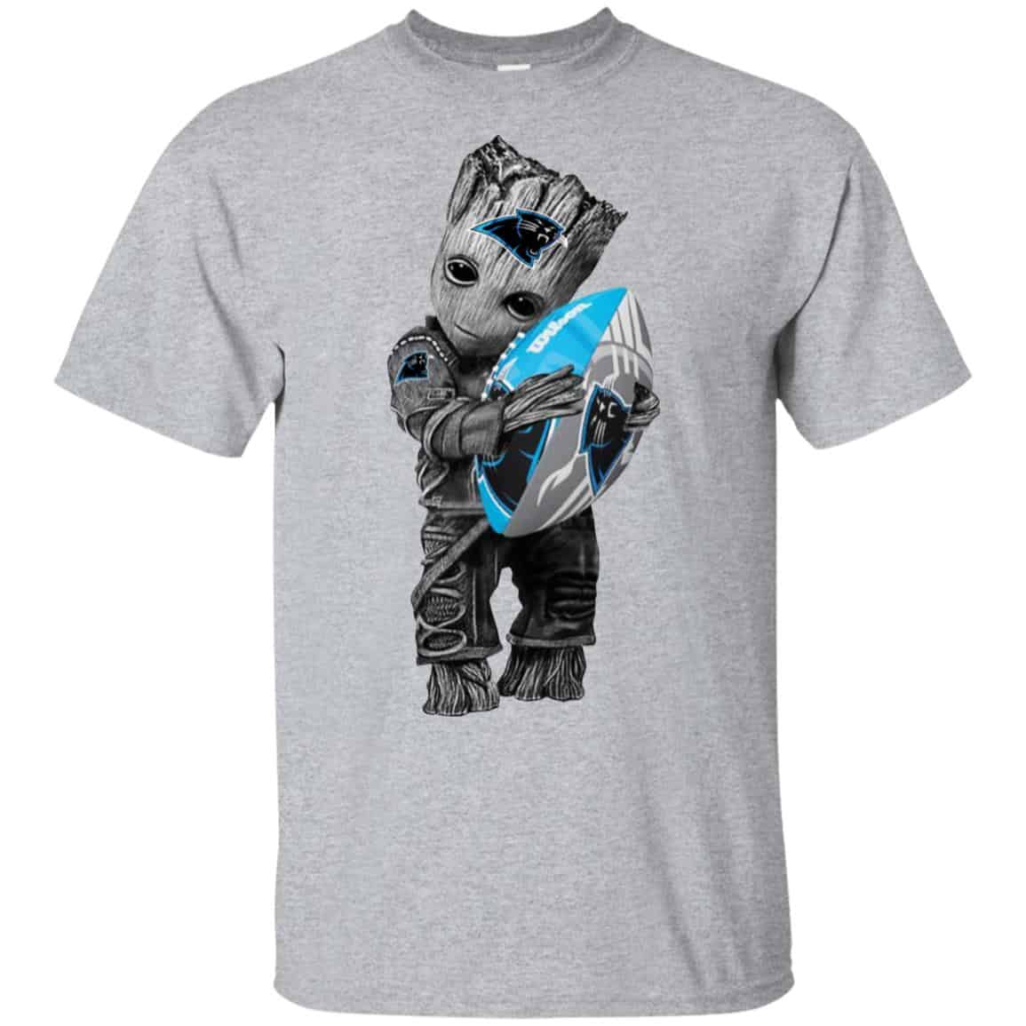 Baby Groot Hugging Carolina Panthers s, , Tank Unisex