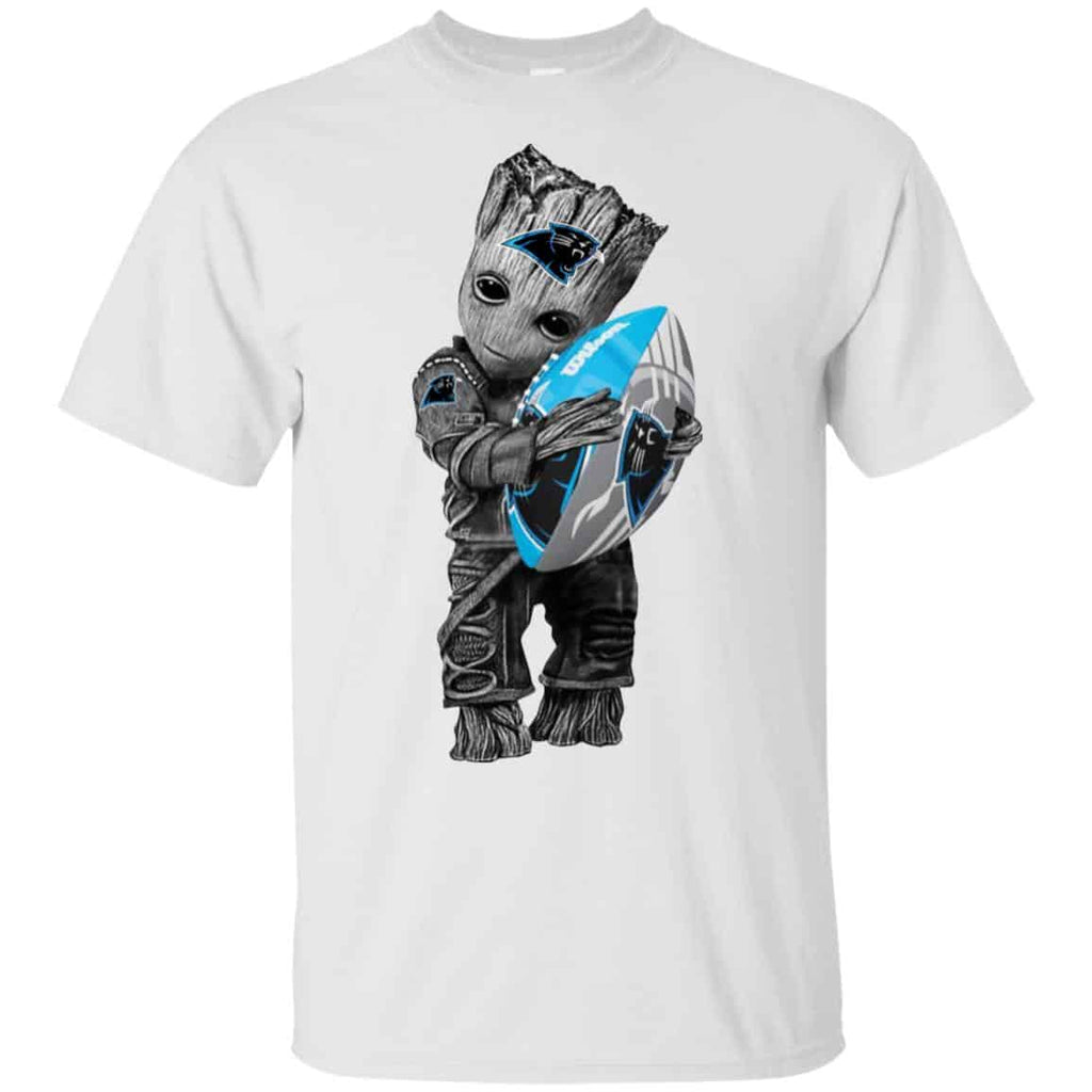Baby Groot Hugging Carolina Panthers s, , Tank Unisex