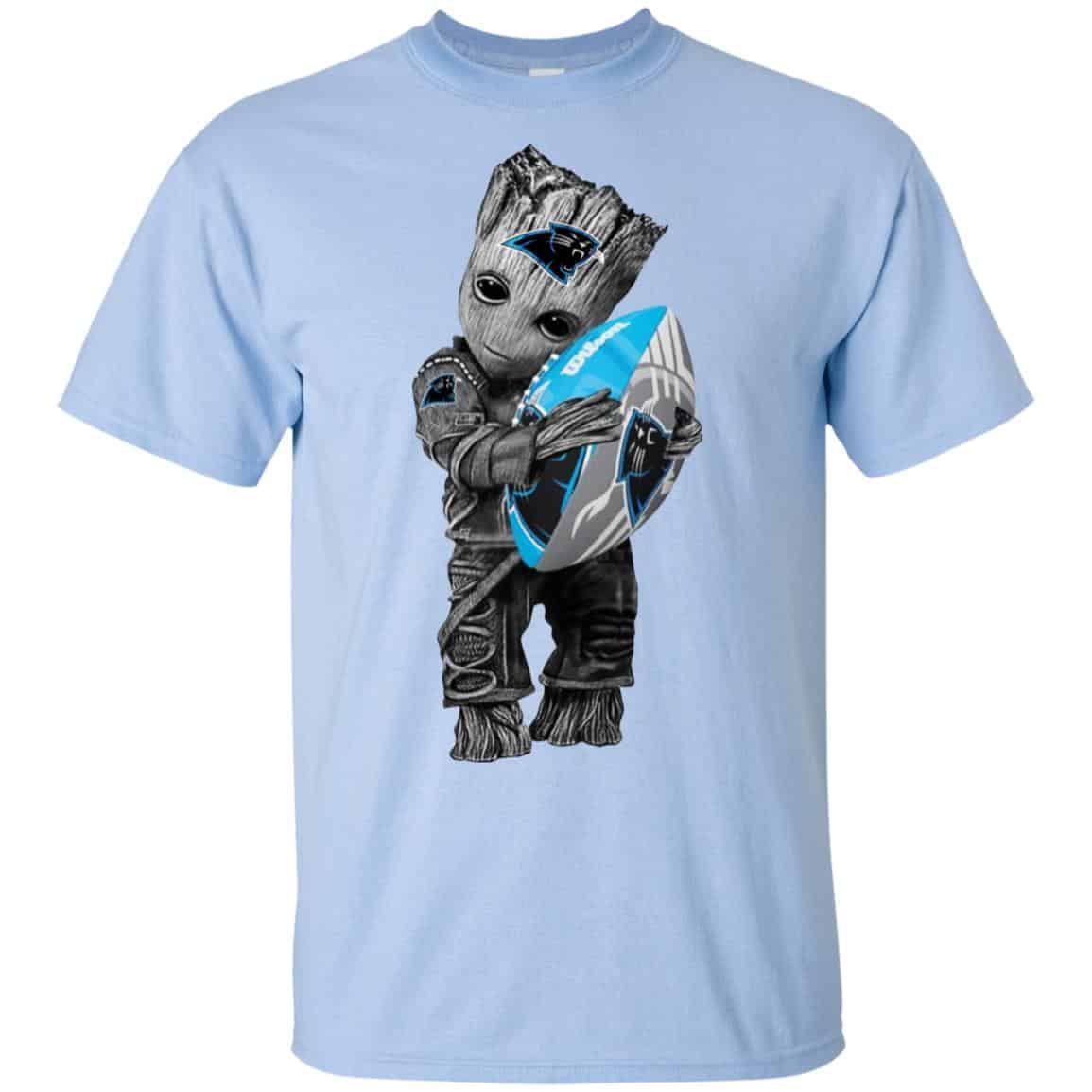 Baby Groot Hugging Carolina Panthers s, , Tank Unisex
