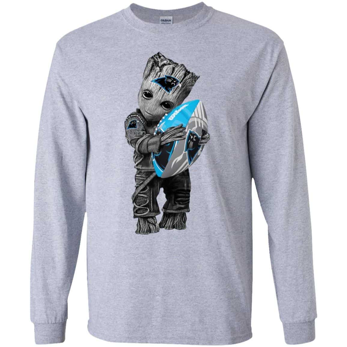 Baby Groot Hugging Carolina Panthers s, , Tank Unisex