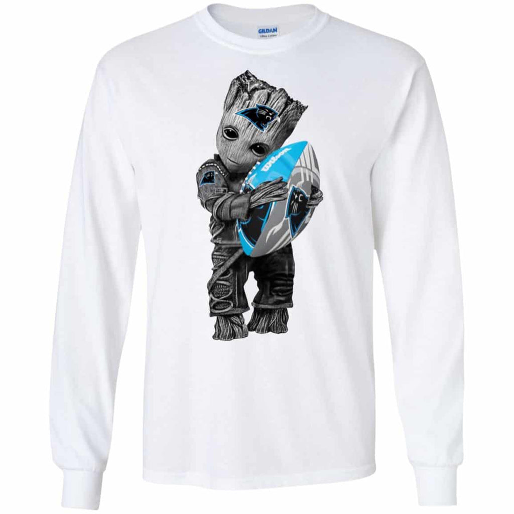 Baby Groot Hugging Carolina Panthers s, , Tank Unisex