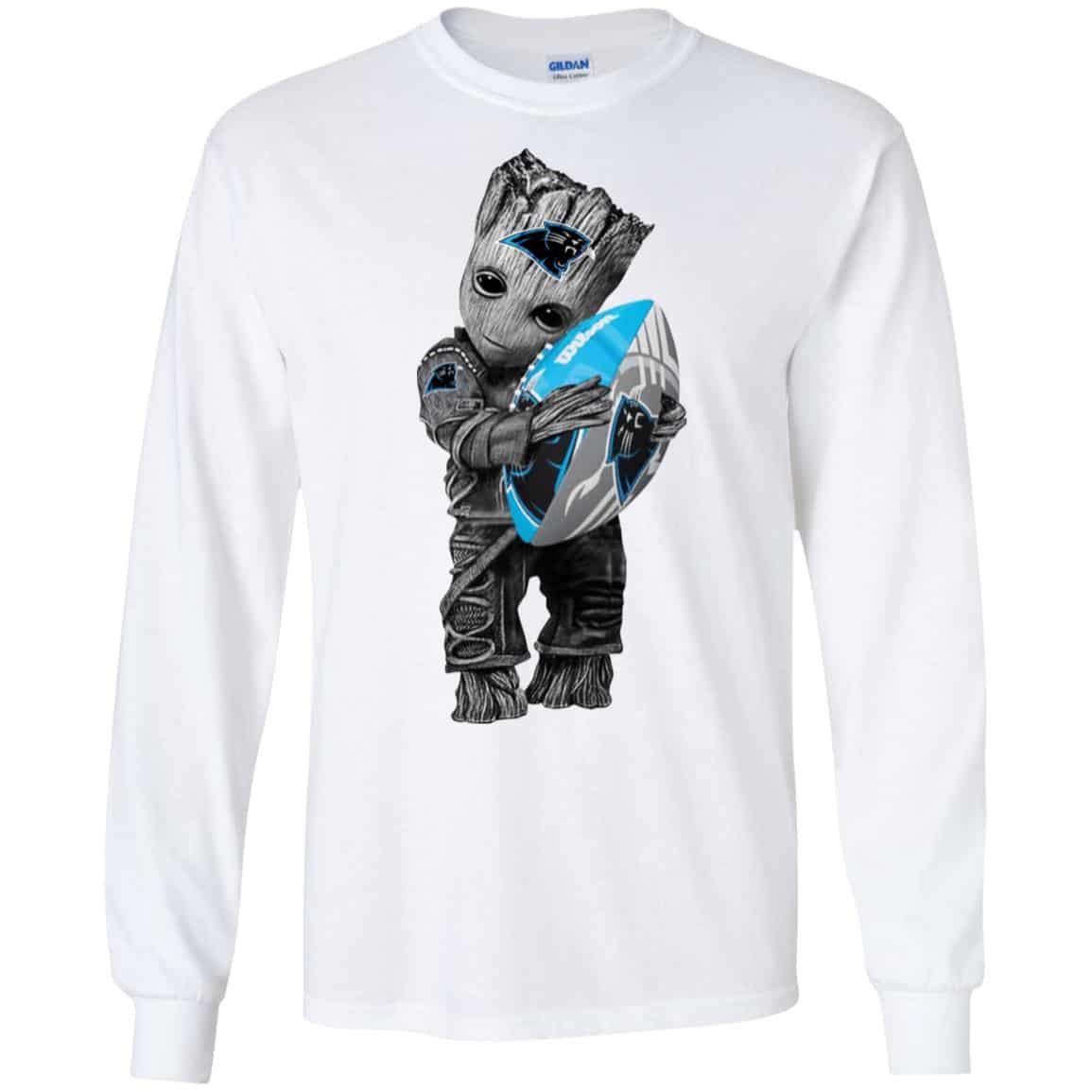 Baby Groot Hugging Carolina Panthers s, , Tank Unisex