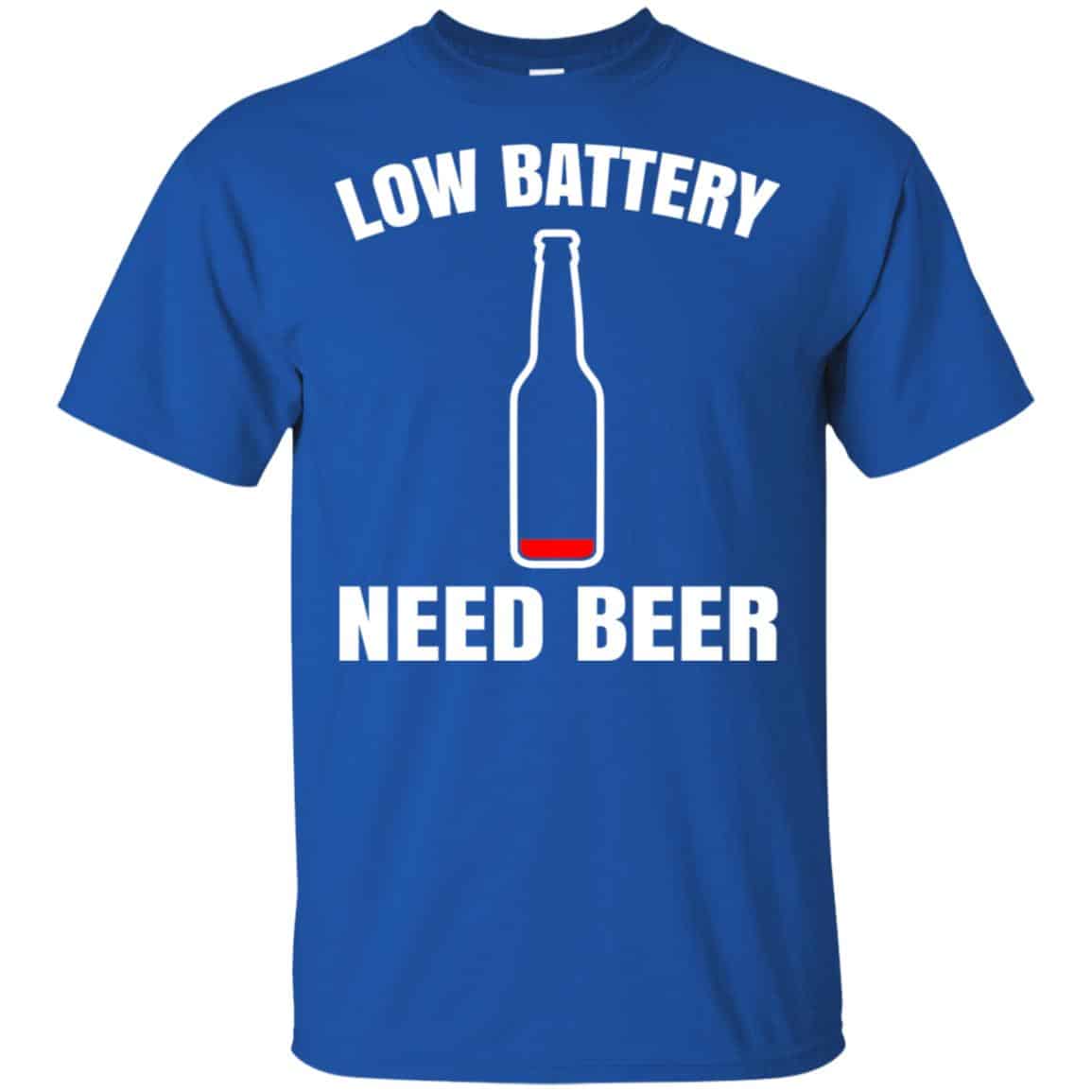 Low Battery Need Beer Shirt, , Tank Unisex