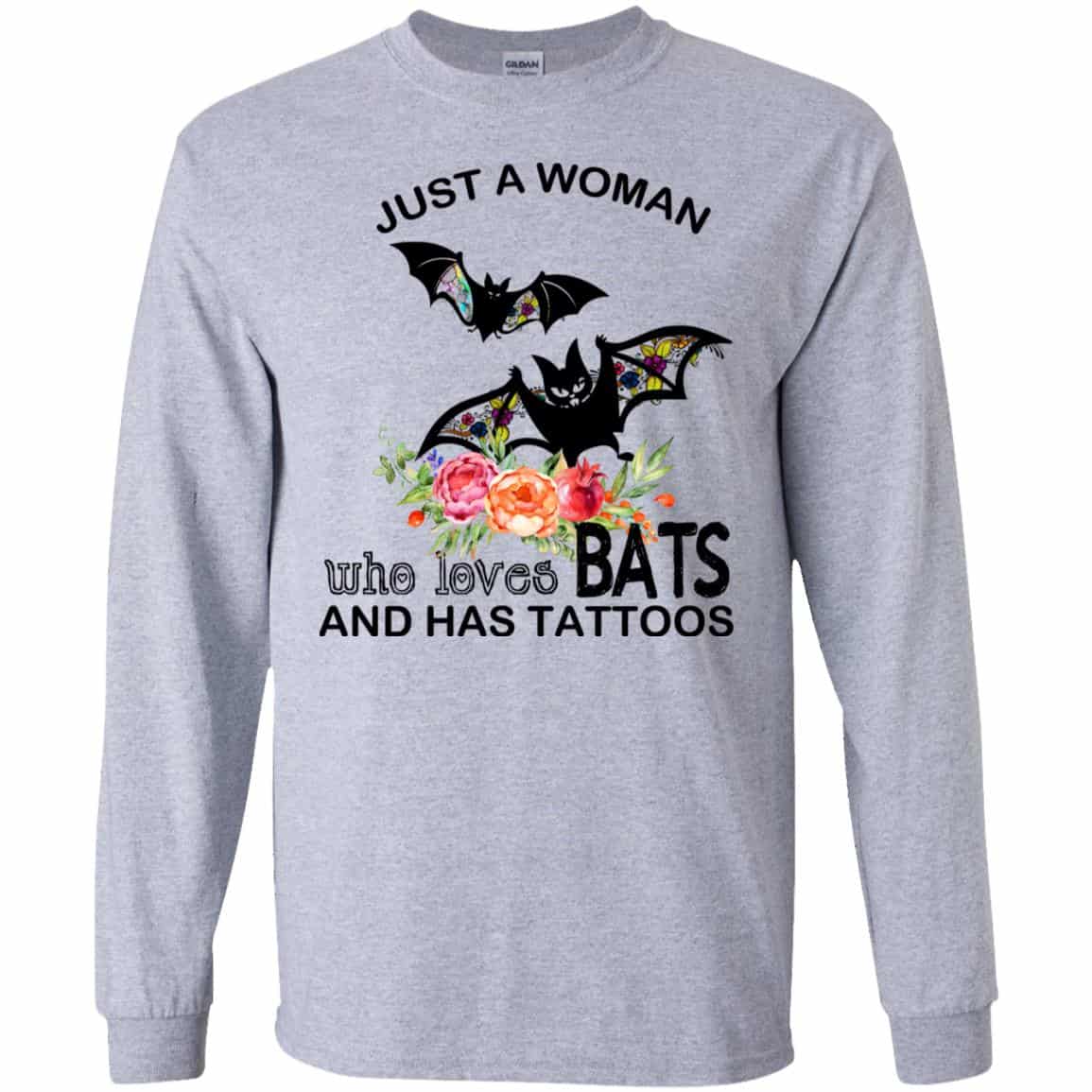 Just A Woman Who Loves Bats And Has Tattoos s, , Tank Unisex