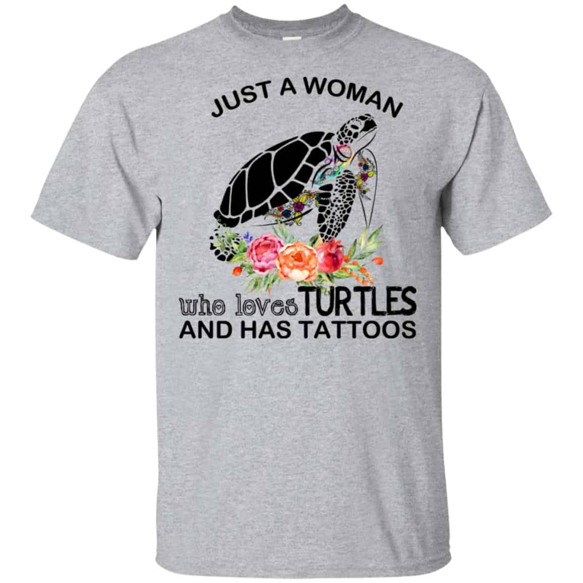 Just A Woman Who Loves Turtles And Has Tattoos s, , Tank Unisex