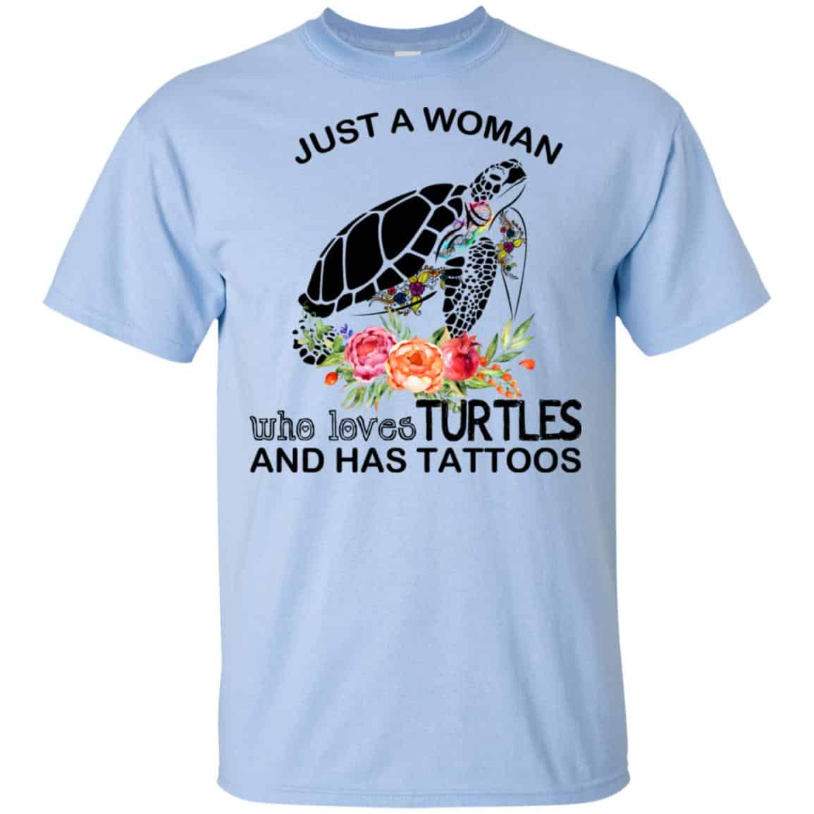 Just A Woman Who Loves Turtles And Has Tattoos s, , Tank Unisex