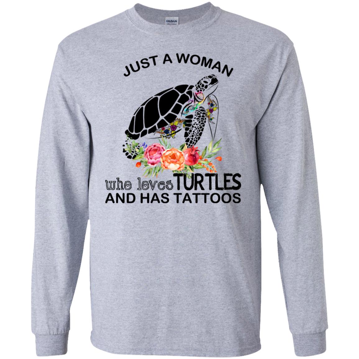 Just A Woman Who Loves Turtles And Has Tattoos s, , Tank Unisex