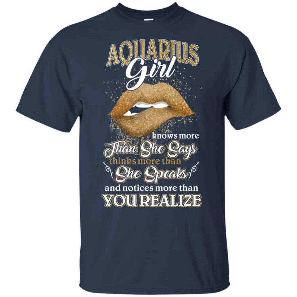 Aquarius Girl Knows More Than She Says Zodiac Birthday s, , Tank Unisex