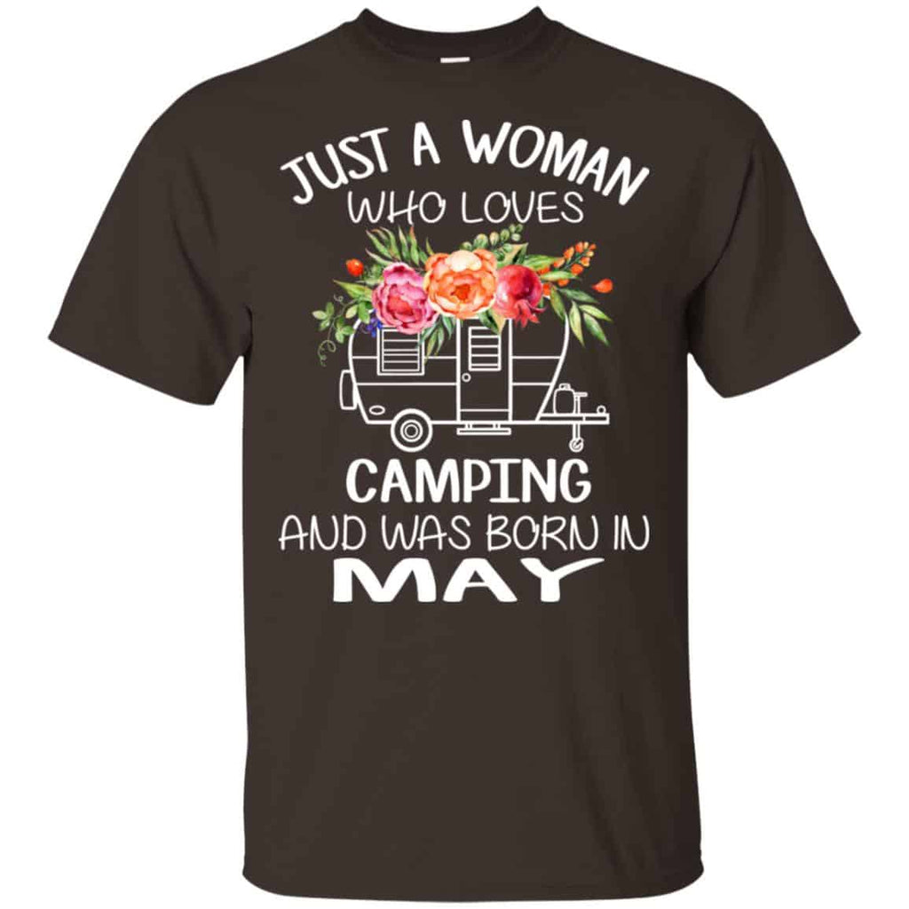 Just A Woman Who Loves Camping And Was Born In May s, , Tank Unisex
