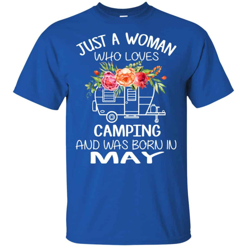 Just A Woman Who Loves Camping And Was Born In May s, , Tank Unisex