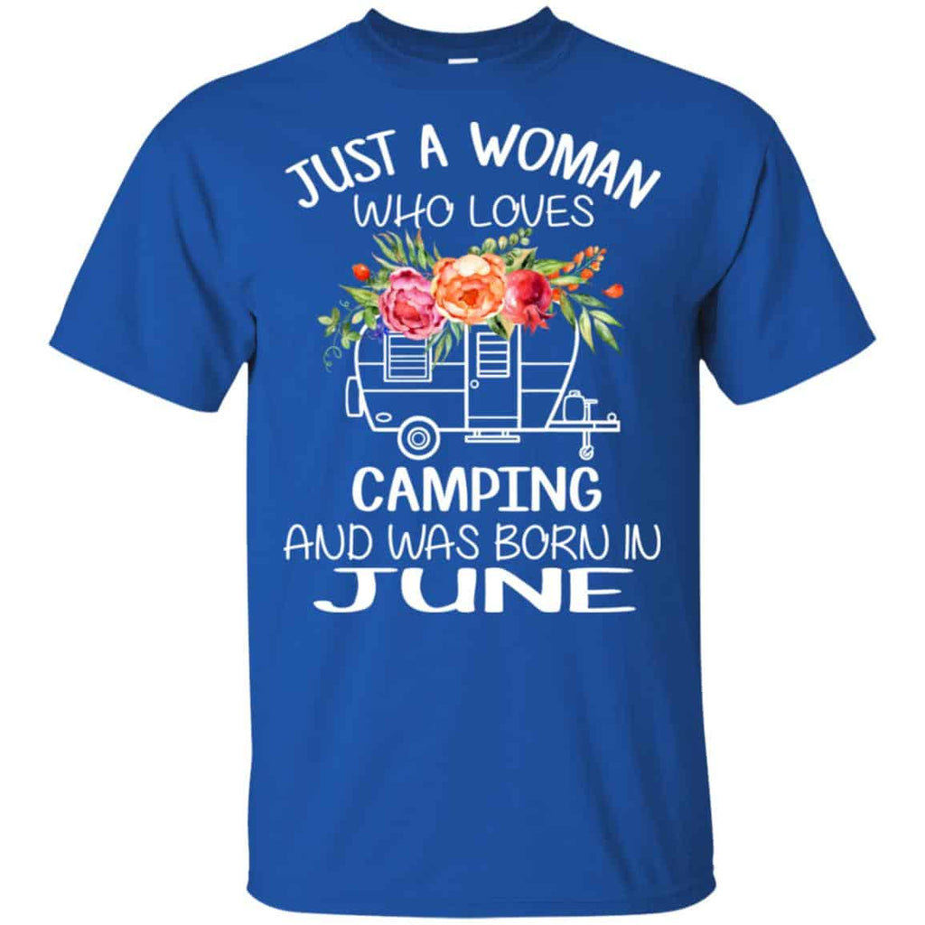 Just A Woman Who Loves Camping And Was Born In June s, , Tank Unisex