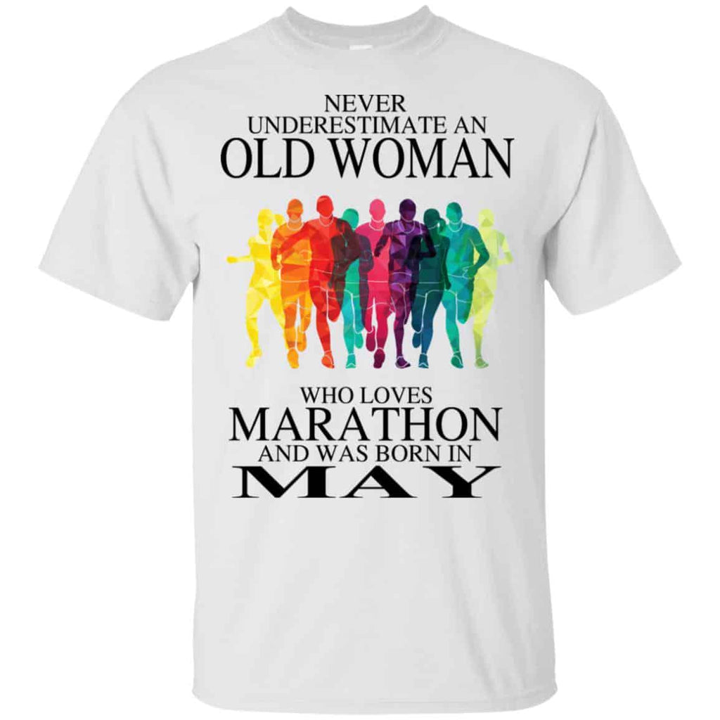 An Old Woman Who Loves Marathon And Was Born In May s, , Tank Unisex