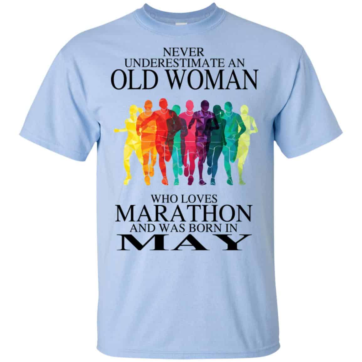 An Old Woman Who Loves Marathon And Was Born In May s, , Tank Unisex