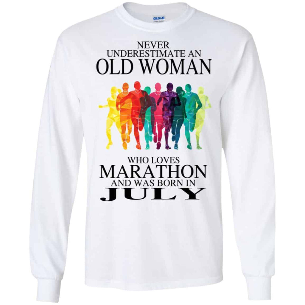 An Old Woman Who Loves Marathon And Was Born In July s, , Tank Unisex