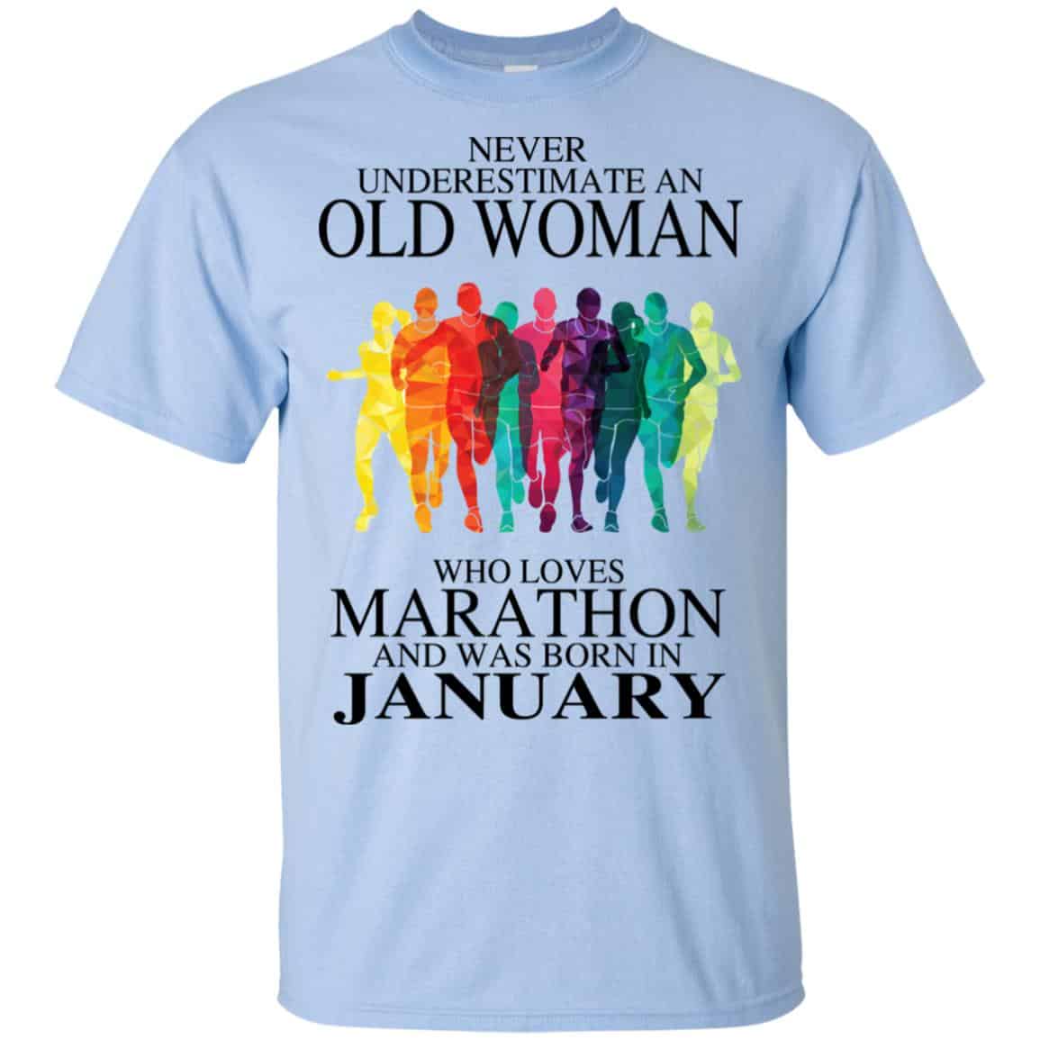 An Old Woman Who Loves Marathon And Was Born In January s, , Tank Unisex