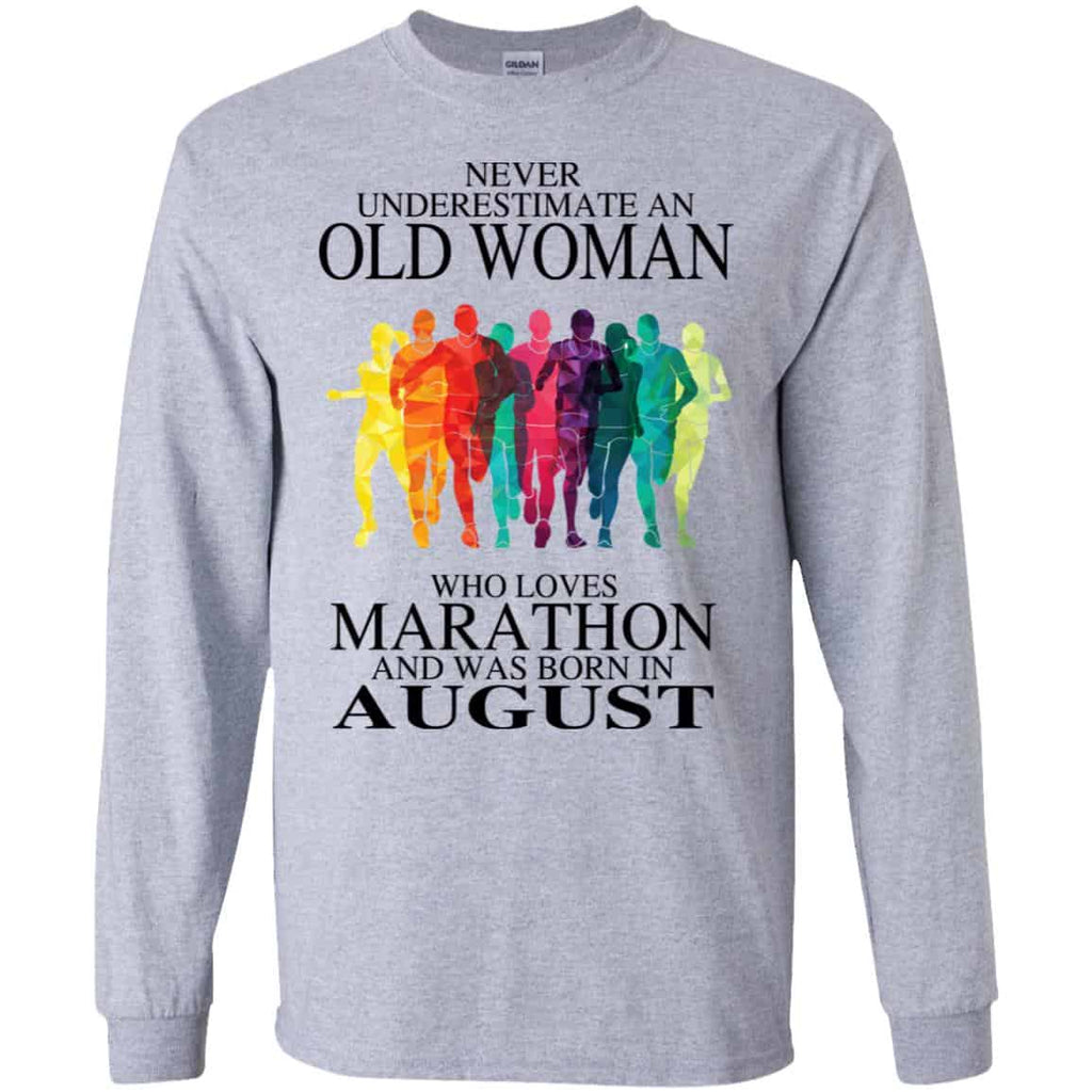 An Old Woman Who Loves Marathon And Was Born In August s, , Tank Unisex