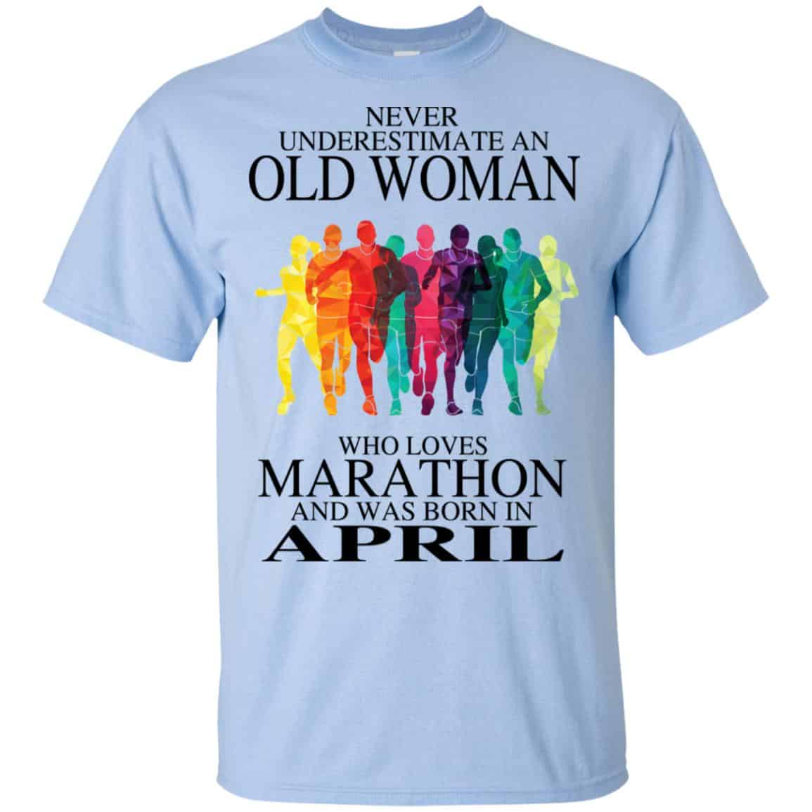 An Old Woman Who Loves Marathon And Was Born In April s, , Tank Unisex