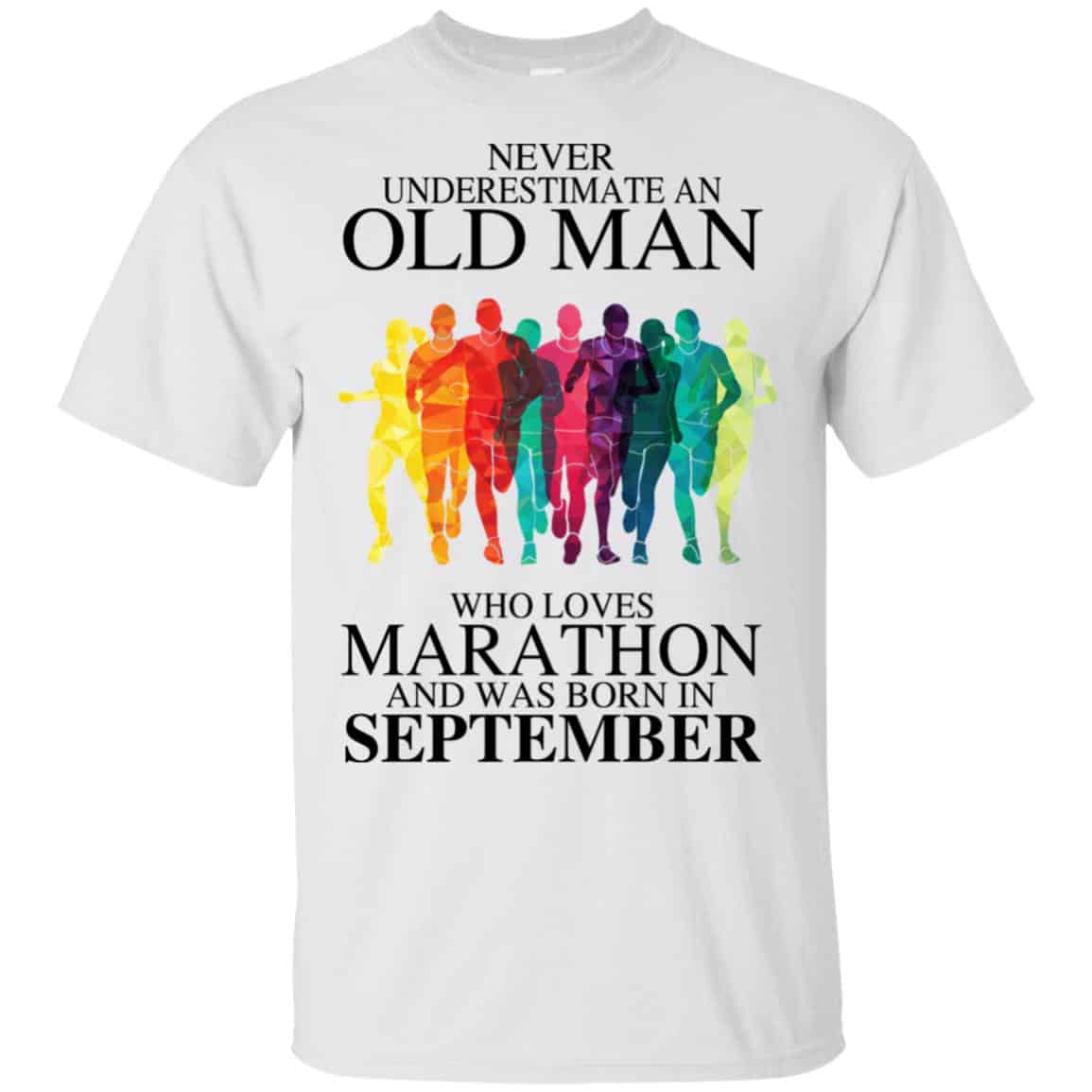 An Old Man Who Loves Marathon And Was Born In September s, , Tank Unisex
