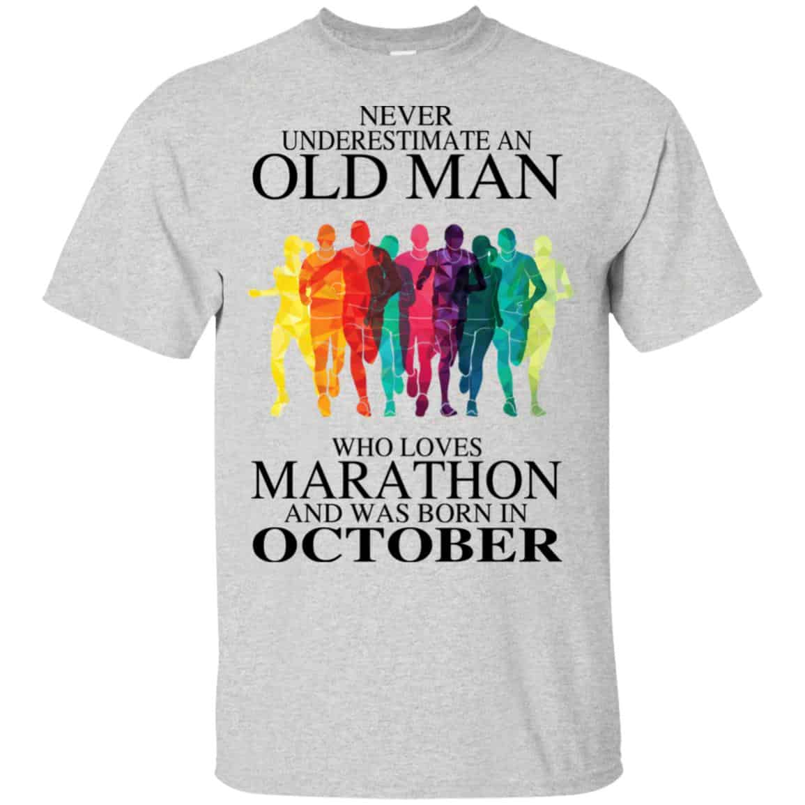 An Old Man Who Loves Marathon And Was Born In October s, , Tank Unisex