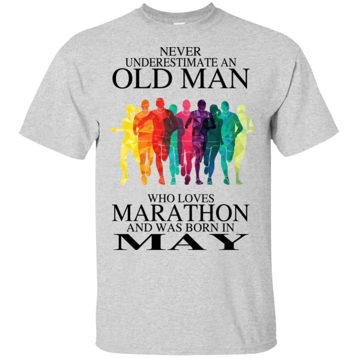An Old Man Who Loves Marathon And Was Born In May s, , Tank Unisex