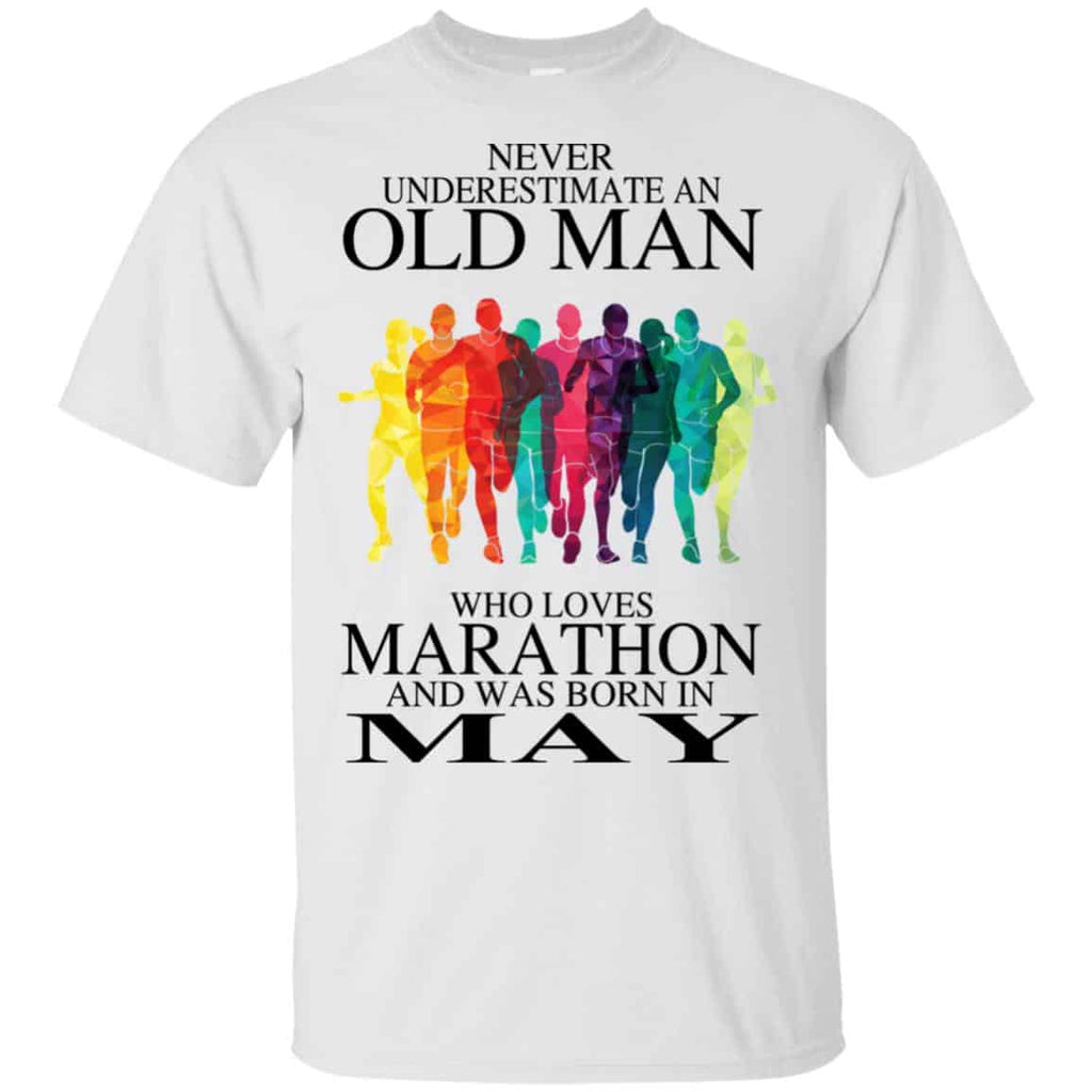 An Old Man Who Loves Marathon And Was Born In May s, , Tank Unisex