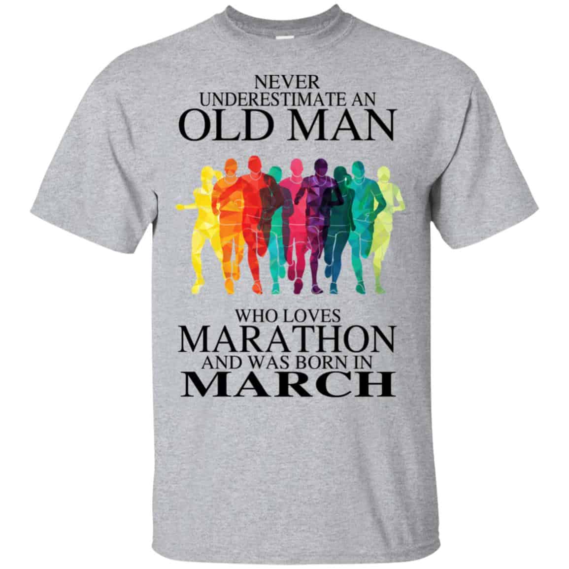 An Old Man Who Loves Marathon And Was Born In March s, , Tank Unisex