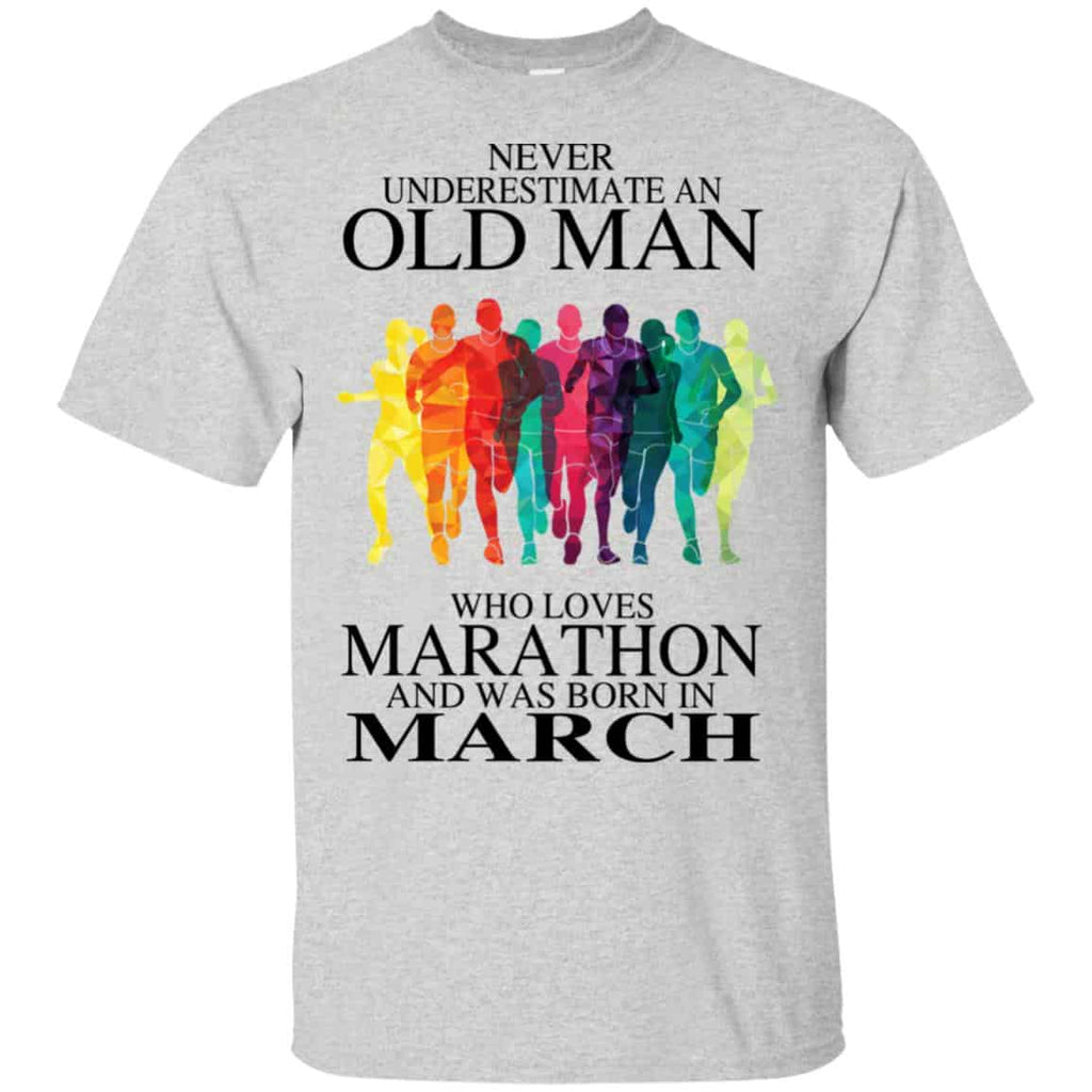 An Old Man Who Loves Marathon And Was Born In March s, , Tank Unisex