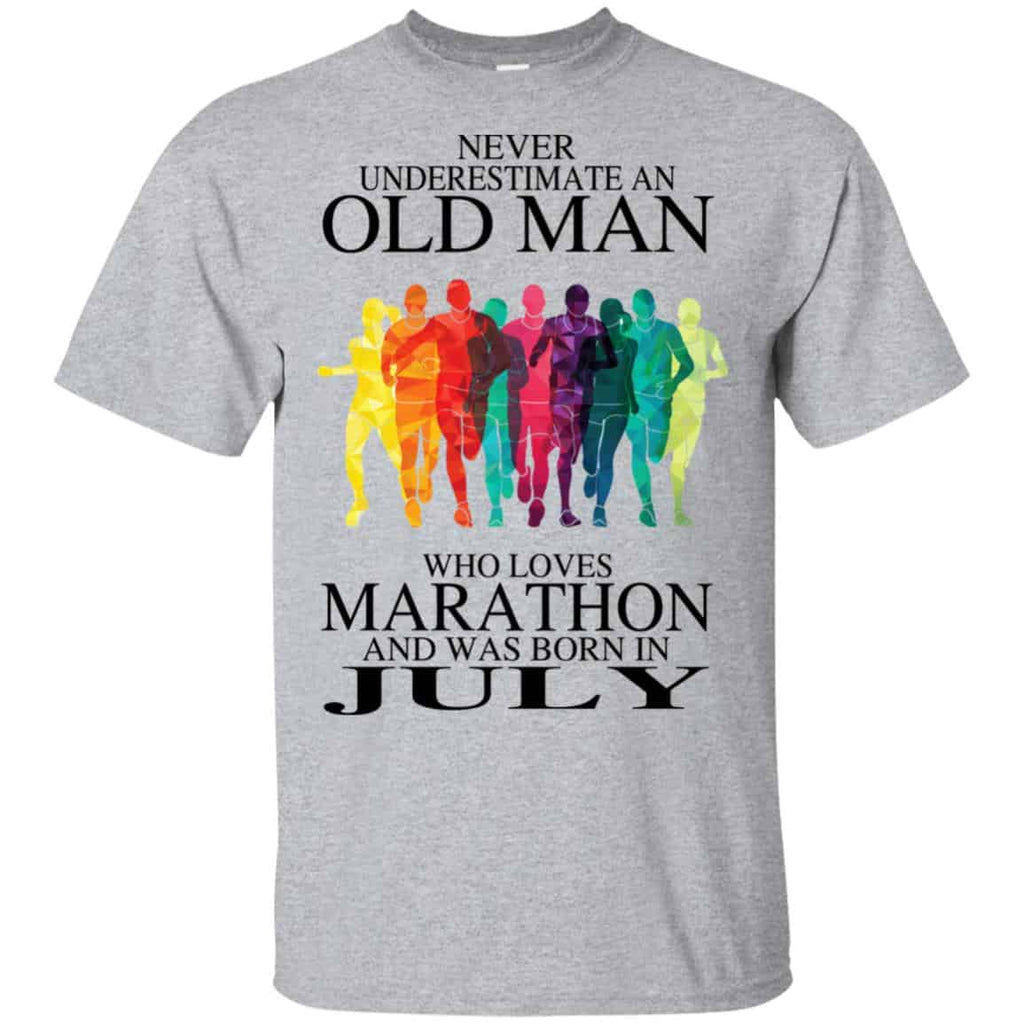 An Old Man Who Loves Marathon And Was Born In July s, , Tank Unisex