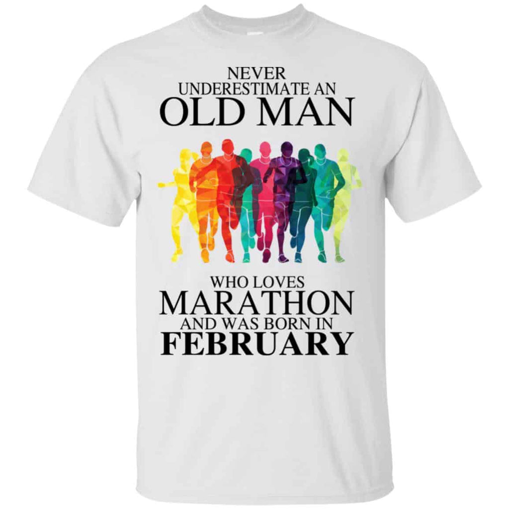 An Old Man Who Loves Marathon And Was Born In February s, , Tank Unisex