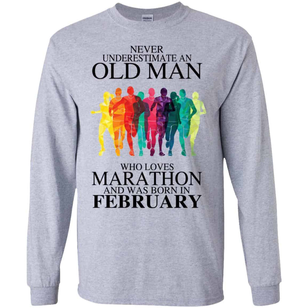 An Old Man Who Loves Marathon And Was Born In February s, , Tank Unisex
